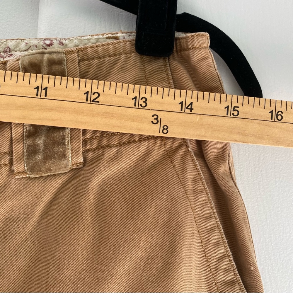 Vintage Y2K Old Navy Tan Pant Side Pockets Flap Back Pockets Velvet Belt Loops4 - Picture 9 of 9
